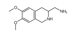 6,7-dimethoxy-1,2,3,4-tetrahydroisoquinoline-3-methanamine Structure