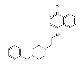 N-[2-(4-Benzyl-piperazin-1-yl)-ethyl]-2-nitro-benzamide结构式