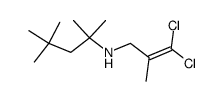 (3,3-dichloro-2-methyl-allyl)-(1,1,3,3-tetramethyl-butyl)-amine Structure