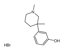 1,3-dimethyl-3-(m-hydroxyphenyl)piperidine hydrobromide结构式