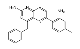 4-benzyl-6-(2-amino-4-methylphenyl)pyrido[3,2-d]pyrimidin-2-ylamine结构式