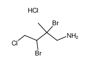 N-(2,3-dibromo-4-chloro-2-methylbutyl)amine hydrochloride Structure