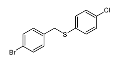 1-bromo-4-[(4-chlorophenyl)sulfanylmethyl]benzene结构式