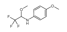 4-methoxy-N-(2,2,2-trifluoro-1-methoxyethyl)aniline Structure
