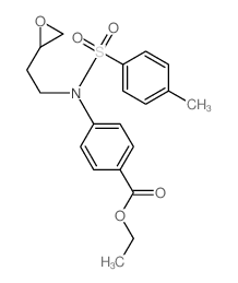 Benzoic acid,4-[[(4-methylphenyl)sulfonyl][2-(2-oxiranyl)ethyl]amino]-, ethyl ester Structure