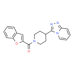 1-benzofuran-2-yl[4-([1,2,4]triazolo[4,3-a]pyridin-3-yl)piperidin-1-yl]methanone Structure