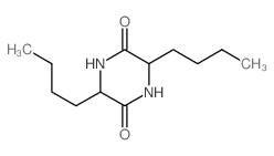 2,5-Piperazinedione,3,6-dibutyl- structure