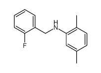 N-(2-Fluorobenzyl)-2,5-dimethylaniline结构式