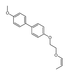 1-methoxy-4-[4-(2-prop-1-enoxyethoxy)phenyl]benzene Structure