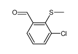 3-chloro-2-(methylsulfanyl)benzaldehyde结构式