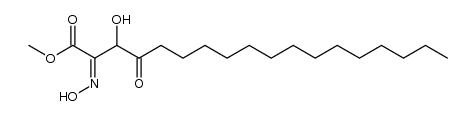 methyl 3-hydroxy-2-oximino-4-oxooctadecanoate结构式