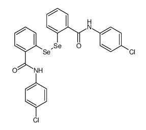 N-(4-chlorophenyl)-2-[[2-[(4-chlorophenyl)carbamoyl]phenyl]diselanyl]benzamide结构式