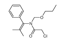2-Chloro-N-(2-methyl-1-phenyl-propenyl)-N-propoxymethyl-acetamide Structure