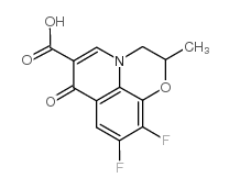 9,10-Difluoro-2,3-dihydro-2-methyl-7-oxo-7H-pyrido[1,2,3-de]-1,4-benzoxazine-6-carboxylic acid结构式