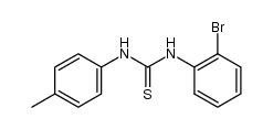 N-(2-bromo-phenyl)-N'-p-tolyl-thiourea结构式