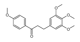 1-(4-methoxyphenyl)-3-(3,4,5-trimethoxyphenyl)propan-1-one结构式
