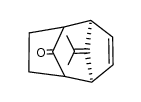 10-Isopropyliden-anti-tricyclo[4.2.1.12,5]dec-3-en-9-on Structure