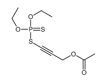 3-diethoxyphosphinothioylsulfanylprop-2-ynyl acetate Structure