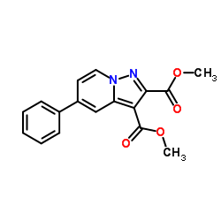 Dimethyl 5-phenylpyrazolo[1,5-a]pyridine-2,3-dicarboxylate结构式