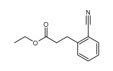 ethyl 3-(2-cyanophenyl)propionate结构式