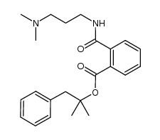 1,1-dimethyl-2-phenylethyl 2-{[3-(dimethylamino)propylamino]carbonyl}benzoate Structure