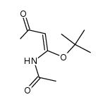 (E)-N-(1-(tert-butoxy)-3-oxobut-1-en-1-yl)acetamide Structure