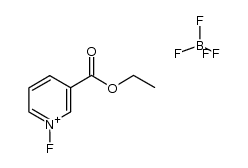 tetrafluoro-l4-borane, 3-(ethoxycarbonyl)-1-fluoropyridin-1-ium salt结构式
