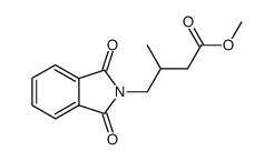 methyl 4-(1,3-dioxo-1,3-dihydro-2H-isoindol-2-yl)-3-methylbutyrate结构式