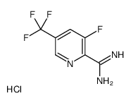 3-fluoro-5-(trifluoromethyl)pyridine-2-carboximidamide,hydrochloride Structure