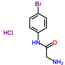N-(4-Bromophenyl)glycinamide hydrochloride (1:1) Structure