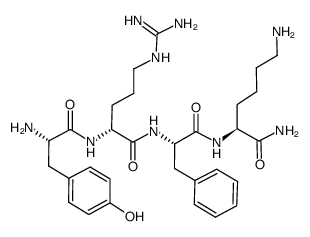 (D-Arg2,Lys4)-Dermorphin (1-4) amide structure