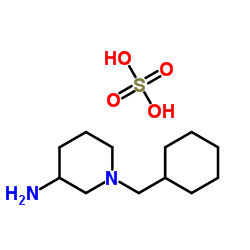 1-(Cyclohexylmethyl)-3-piperidinamine sulfate (1:1) Structure