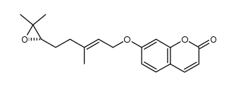 (S)-7-[5-(3,3-dimethyloxiranyl)-3-methylpent-2E-enyloxy]chromen-2-one Structure