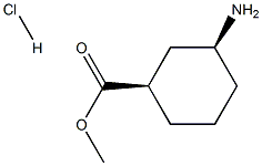 cis-3-Aminocyclohexanecarboxylic acid hydrochloride Structure