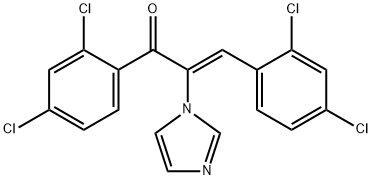 2-Propen-1-one,1,3-bis(2,4-dichlorophenyl)-2-(1H-imidazol-1-yl)-,(Z)- (9CI) Structure