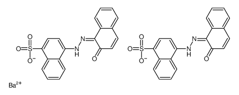 1-Naphthalenesulfonic acid, 4-[(2-hydroxy-1-naphthalenyl)azo]-, barium salt (2:1) Structure