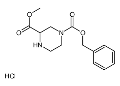 4-N-CBZ-PIPERAZINE-2-CARBOXYLIC ACID METHYL ESTER-HCl structure