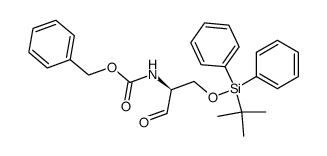 N-(Benzyloxycarbonyl)-O-(tert-butyldiphenylsilyl)-L-serinal Structure