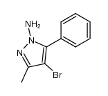 4-bromo-3-methyl-5-phenyl-1H-pyrazol-1-amine结构式