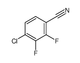 4-chloro-2,3-difluorobenzonitrile结构式