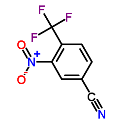 3-Nitro-4-(trifluoromethyl)benzonitrile structure