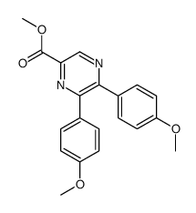 methyl 5,6-bis(4-methoxyphenyl)pyrazine-2-carboxylate Structure