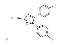 2,3-bis(4-Chlorophenyl)-5-cyano-2H-tetrazolium chloride结构式