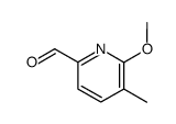 2-Pyridinecarboxaldehyde, 6-methoxy-5-methyl- (9CI) Structure