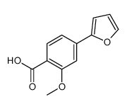 4-(furan-2-yl)-2-methoxybenzoic acid结构式