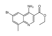 4-Amino-6-bromo-8-methylquinoline-3-carboxylic acid ethyl ester Structure