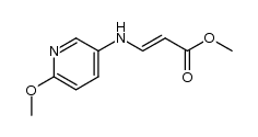 (E)-methyl 3-(6-methoxypyridin-3-ylamin)acrylate Structure