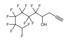 5,5,6,6,7,7,8,8,9,9,10,10-dodecafluorodec-1-yn-4-ol结构式