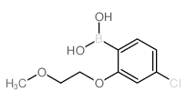 4-氯-2-(2-甲氧基乙氧基)苯硼酸结构式