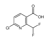 6-chloro-2-(difluoromethyl)nicotinic acid Structure